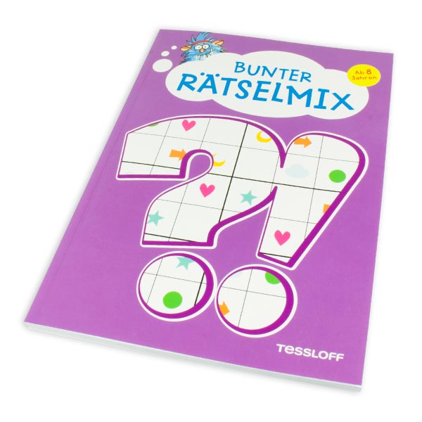 Bunter Rätselmix für Kinder, 78 Rätsel mit Lösungen, 1 Rätselheft von Tessloff