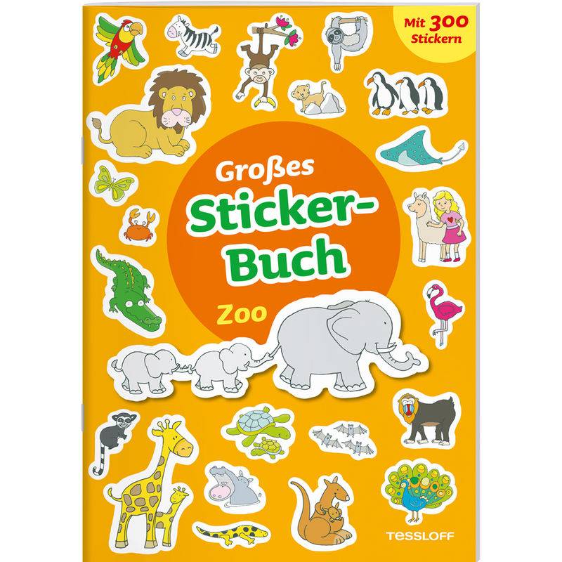 Großes Sticker-Buch Zoo, Geheftet von Tessloff