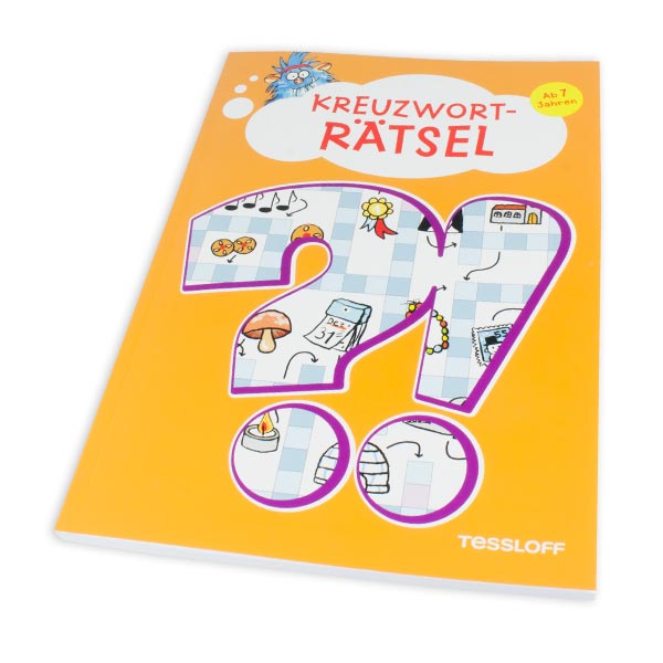 Kreuzworträtselbuch für Kinder mit 75 Seiten inklusive Lösungen von Tessloff