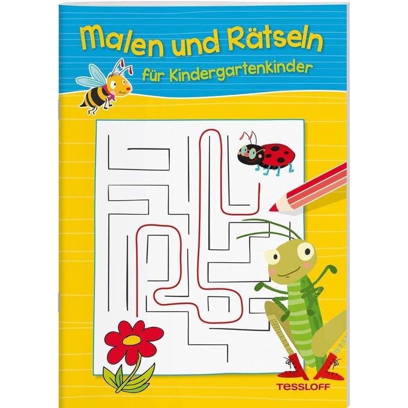Malen Und Rätseln Für Kindergartenkinder (Gelb), Kartoniert (TB) von Tessloff