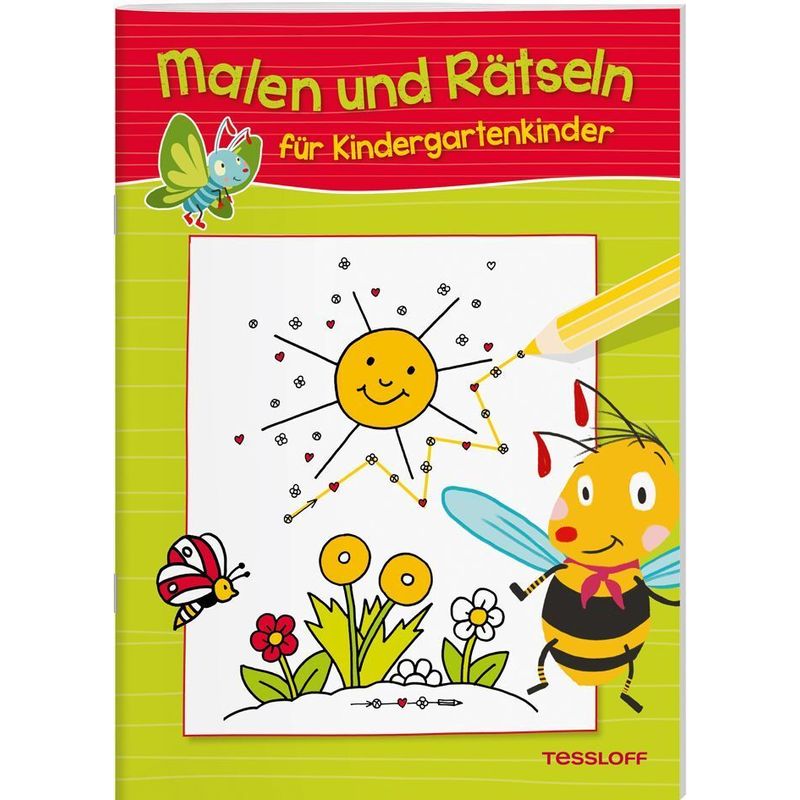 Malbücher Und -Blöcke / Malen Und Rätseln Für Kindergartenkinder (Grün), Kartoniert (TB) von Tessloff