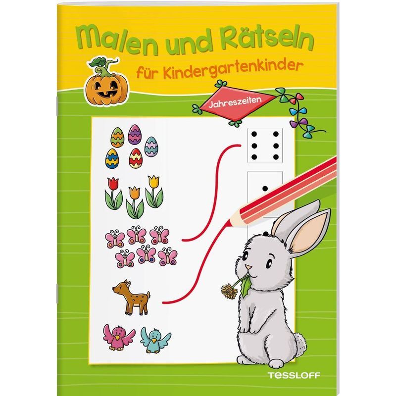 Malen Und Rätseln Für Kindergartenkinder. Jahreszeiten, Kartoniert (TB) von Tessloff