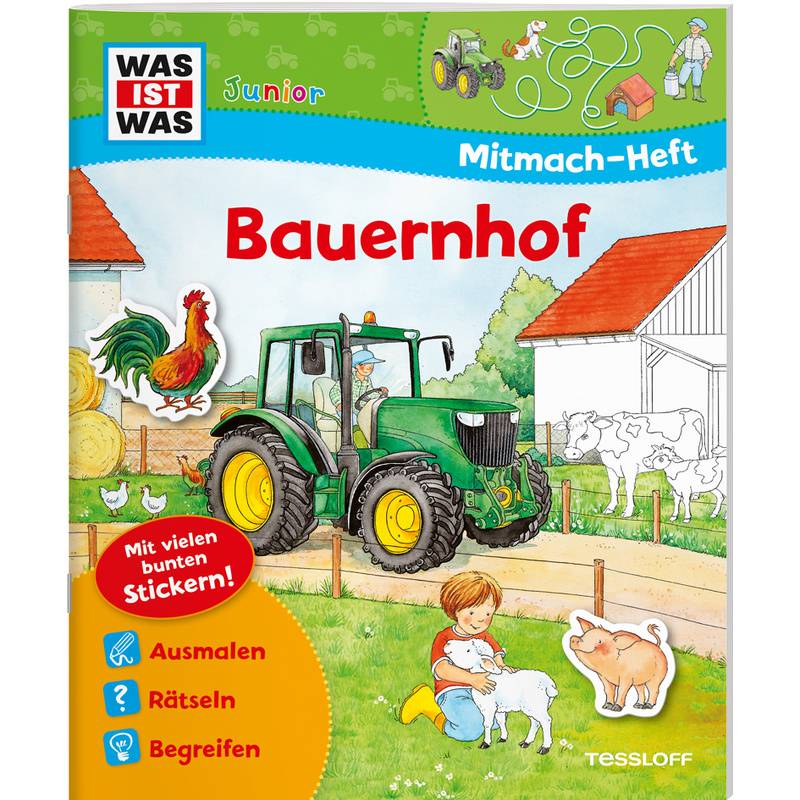 Was Ist Was Junior Mitmach-Heft Bauernhof - Sabine Schuck, Ida Wenzel, Kartoniert (TB) von Tessloff