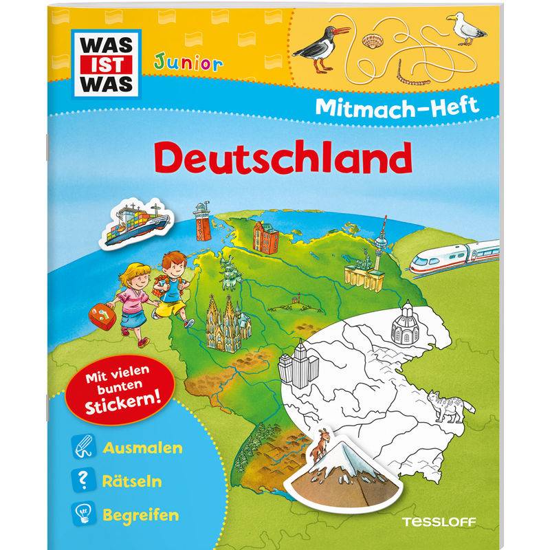 Was Ist Was Junior Mitmach-Heft Deutschland - Sabine Schuck, Kartoniert (TB) von Tessloff Verlag Ragnar Tessloff GmbH & Co. KG