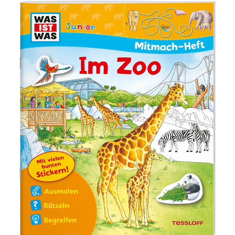 Was Ist Was Junior Mitmach-Heft Zoo - Tatjana Marti, Geheftet von Tessloff