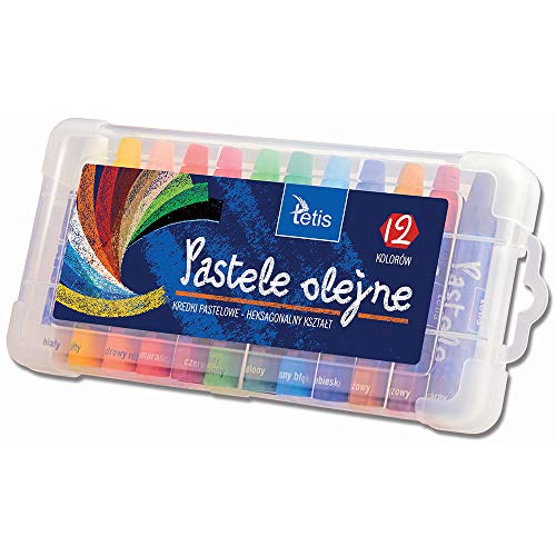 Tetis Ölpastellkreiden mehrfarbig 12er Set Ölmalkreide Stifte Set sechskantige Ölpastellkreiden im Kunststoffetui Oil Pastels für Schule Kunstunterricht Zuhause Tetis Ölpastellkreiden mehrfarbig 12er Set Ölmalkreide Stifte Set sechskantige Ölpastellkreiden im Kunststoffetui Oil Pastels für Schule Kunstunterricht Zuhause von Tetis