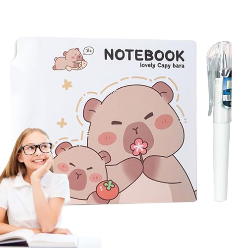 Tewzafiya Süßes Notizbuch Für Mädchen, Capybara Arbeitsplaner & Organizer Notizbuch mit Design, Süßer Tagesplaner für Schule, Beruf, Zuhause und Partygeschenke Tewzafiya Süßes Notizbuch Für Mädchen, Capybara Arbeitsplaner & Organizer Notizbuch mit Design, Süßer Tagesplaner für Schule, Beruf, Zuhause und Partygeschenke von Tewzafiya