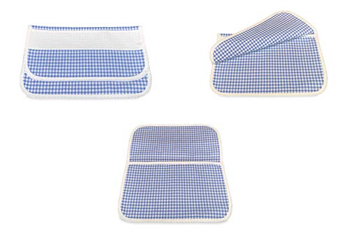 Beutel für Kindergarten, kariert, aus Garn mit AIDA-Stoff zum Sticken, Blau Beutel für Kindergarten, kariert, aus Garn mit AIDA-Stoff zum Sticken, Blau von tex family