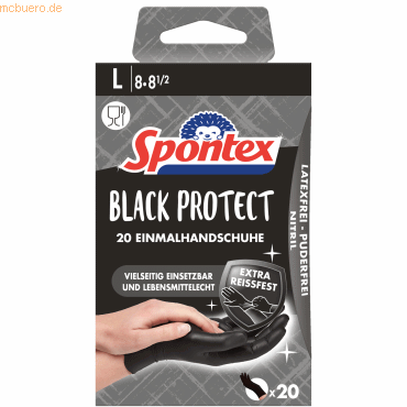 Tex Handschuh Black Protect 12969088 Gr. 8 schwarz 20 Stück Tex Handschuh Black Protect 12969088 Gr. 8 schwarz 20 Stück von Tex