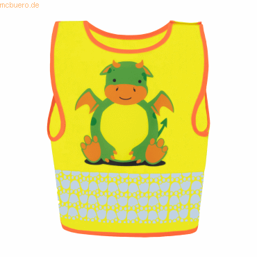 Tex Kinderwarnweste Funtastic Wildlife FUNDRAGYWXXS Drache XXS von Tex