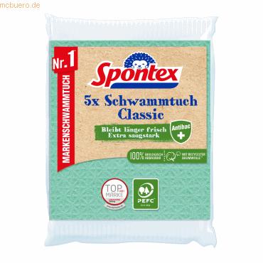 Tex Schwammtuch Classic 19200216 5 Stück von Tex