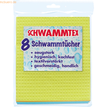 Tex Schwammtuch Schwammtex 19121023 sortiert 8 Stück von Tex