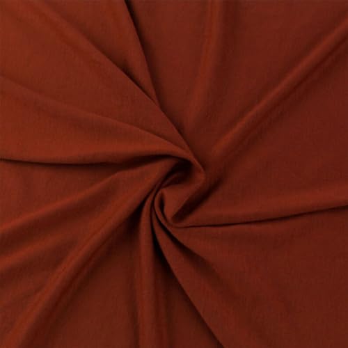 Texco Inc 409 Solid Rayon Knit (180GSM)-Maternity Apparel, Home/DIY Fabric Viskose-Spandex-Jersey-Strickstoff, Ziegel, 10 Yards von Texco Inc