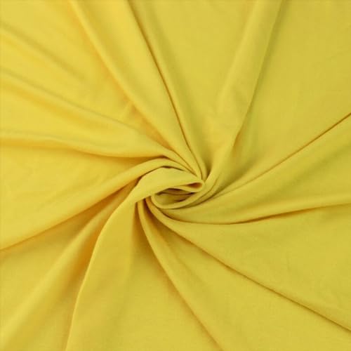 Texco Inc 409 Solid Rayon Knit (180GSM)-Maternity Apparel, Home/DIY Fabric Viskose-Spandex-Jersey-Strickstoff, hellgelb, 10 Yards von Texco Inc