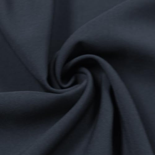 Texco Inc 597-NAVY-3 Einfarbiger Polyester-Spandex-Stoff, 4-Wege-Twill-Stretchstoff, Arbeitskleidung, formelle Kleidung und DIY-Projekte/Bekleidungsstoff, Marineblau, 3 Yards, 3 von Texco Inc