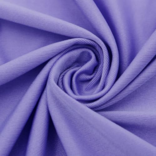 Texco Inc 800-LILAC-DK-2 Solider Stretchstoff Massiver 4-Wege-Stretch-Venezia-Polyester-Spandex-Stoff, 200 g/m², DIY-Projekte, Bekleidungsstoff, Elastan, Flieder, dunkel, 2 Yards, 2 von Texco Inc