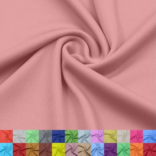 Texco Inc 100% Polyester-Interlock-Stoff – 152,4 cm breit – leicht 107 g/m² – weiches, glattes Doppelstrick für Sublimation, T-Shirts, Sportbekleidung, Futter – Meterware – Koralle #011, 4,5 m von Texco