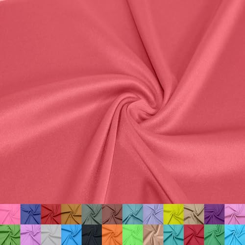 Texco Inc 100% Polyester-Interlock-Stoff – 152,4 cm breit – leicht 107 g/m² – weiches, glattes Doppelstrick für Sublimation, T-Shirts, Sportbekleidung, Futter – by The Yard, Sweetpea #182, 9,1 m von Texco