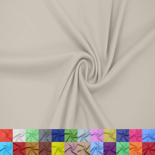 Texco Inc 152,4 cm breites Interlock-Futter aus 100% Polyester – leichter Strickstoff pro Yard für Bekleidung, Kleidung, Schulprojekte, Partydekorationen, Vorhänge, Basteln und Heimwerken, Beige Texco Inc 152,4 cm breites Interlock-Futter aus 100% Polyester – leichter Strickstoff pro Yard für Bekleidung, Kleidung, Schulprojekte, Partydekorationen, Vorhänge, Basteln und Heimwerken, Beige von Texco