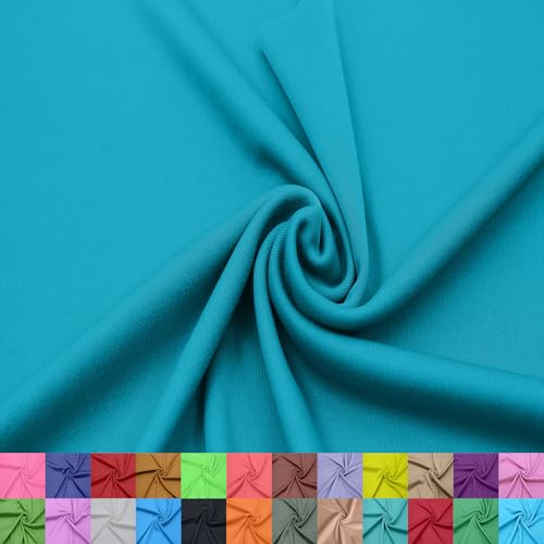 Texco Inc 152,4 cm breites Interlock-Futter aus 100% Polyester – leichter Strickstoff pro Yard für Bekleidung, Kleidung, Schulprojekte, Partydekorationen, Vorhänge, Basteln und Heimwerken, Jade #253 von Texco