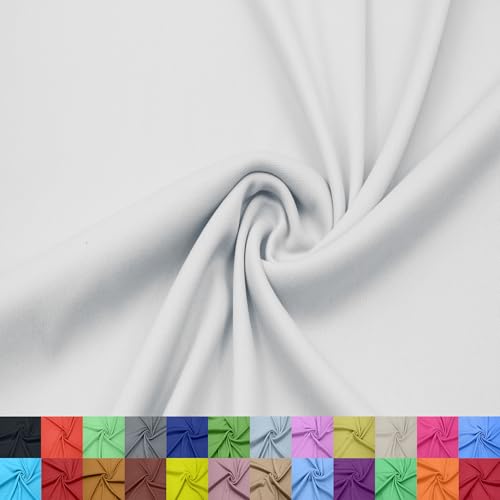Texco Inc 152,4 cm breites Interlock-Futter aus 100% Polyester – leichter Strickstoff pro Yard für Bekleidung, Kleidung, Schulprojekte, Partydekorationen, Vorhänge, Basteln und Heimwerken, Weiß #500 Texco Inc 152,4 cm breites Interlock-Futter aus 100% Polyester – leichter Strickstoff pro Yard für Bekleidung, Kleidung, Schulprojekte, Partydekorationen, Vorhänge, Basteln und Heimwerken, Weiß #500 von Texco