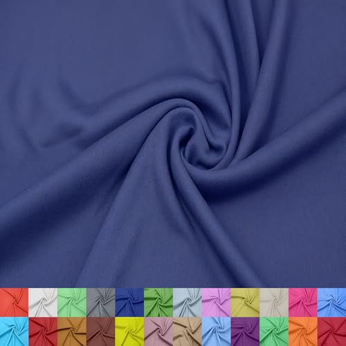 Texco Inc 152,4 cm breites Interlock-Futter aus 100% Polyester – leichter Strickstoff pro Yard für Bekleidung, Kleidung, Schulprojekte, Partydekorationen, Vorhänge, Handwerk und Heimwerker von Texco