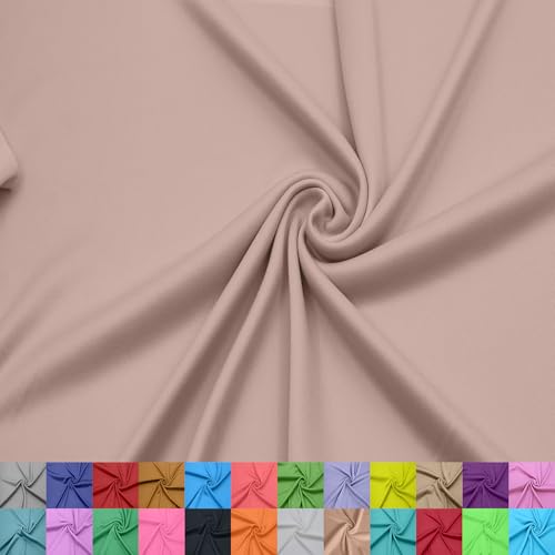 Texco Inc 152,4 cm breites Interlock-Futter aus 100% Polyester – leichter Strickstoff pro Yard für Bekleidung, Kleidung, Schulprojekte, Partydekorationen, Vorhänge, Handwerk und Heimwerker von Texco