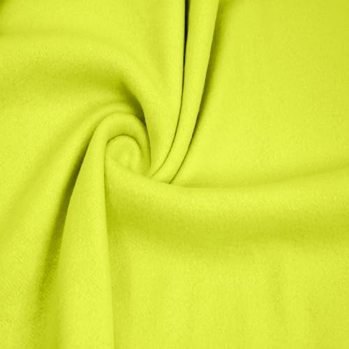 Texco Inc 154,9 cm breiter Polyester-Baumwoll-Fleece-Stoff, 250 g/m², mittelschwer, warm, atmungsaktiv, 2-Wege-Stretch, für Bekleidung, Sweatshirts, Hoodies und Jacken, grünes Chartreuse, 4,5 m Texco Inc 154,9 cm breiter Polyester-Baumwoll-Fleece-Stoff, 250 g/m², mittelschwer, warm, atmungsaktiv, 2-Wege-Stretch, für Bekleidung, Sweatshirts, Hoodies und Jacken, grünes Chartreuse, 4,5 m von Texco