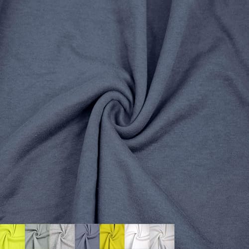 Texco Inc 155 cm breiter Polyester-Baumwoll-Fleece-Stoff, 250 g/m², mittelschwer, warm, atmungsaktiv, 2-Wege-Stretch, für Bekleidung, Sweatshirts, Hoodies und Jacken, marineblauer Denim, 2 Meter Texco Inc 155 cm breiter Polyester-Baumwoll-Fleece-Stoff, 250 g/m², mittelschwer, warm, atmungsaktiv, 2-Wege-Stretch, für Bekleidung, Sweatshirts, Hoodies und Jacken, marineblauer Denim, 2 Meter von Texco