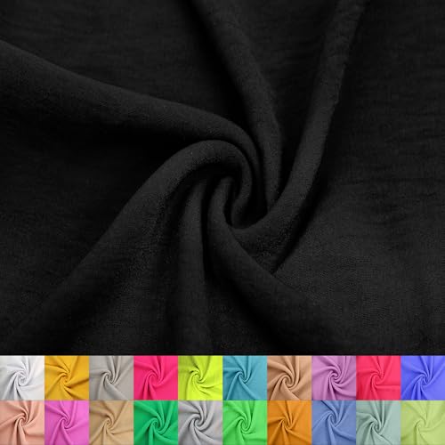Texco Inc Air Flow CEY Yard – 100% Polyester, nicht dehnbar, 150 cm breit, 160 g/m², leichter, atmungsaktiver Stoff für Kleider, Tops, Bekleidung, Nähen und Basteln, schwarz, 2 Meter Texco Inc Air Flow CEY Yard – 100% Polyester, nicht dehnbar, 150 cm breit, 160 g/m², leichter, atmungsaktiver Stoff für Kleider, Tops, Bekleidung, Nähen und Basteln, schwarz, 2 Meter von Texco