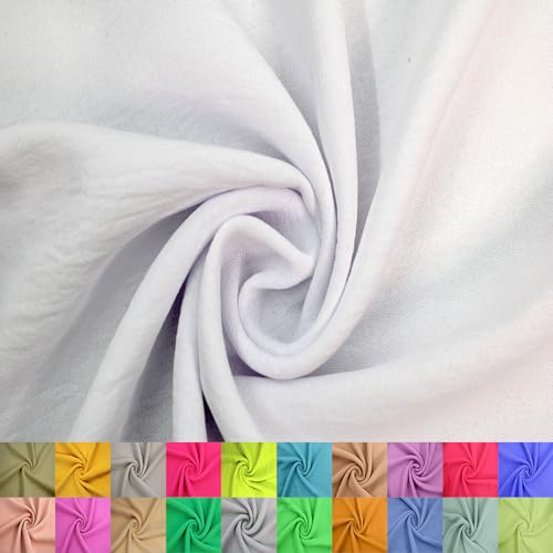 Texco Inc Air Flow CEY Yard – 100% Polyester, nicht dehnbar, 150 cm breit, 160 g/m², leichter, atmungsaktiver Stoff für Kleider, Tops, Bekleidung, Nähen und Basteln, weiß, 2 Meter Texco Inc Air Flow CEY Yard – 100% Polyester, nicht dehnbar, 150 cm breit, 160 g/m², leichter, atmungsaktiver Stoff für Kleider, Tops, Bekleidung, Nähen und Basteln, weiß, 2 Meter von Texco