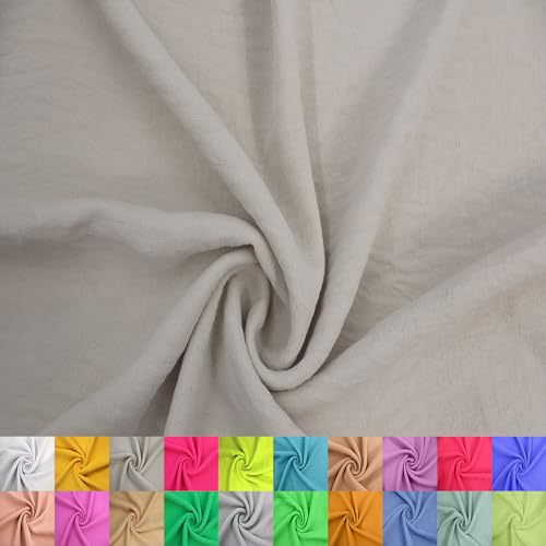 Texco Inc Air Flow CEY Yard – 100% Polyester, nicht dehnbar, 150 cm breit, 160 g/m², leichter, atmungsaktiver Stoff für Kleider, Tops, Bekleidung, Nähen und Heimwerken, Natur, 91 cm Texco Inc Air Flow CEY Yard – 100% Polyester, nicht dehnbar, 150 cm breit, 160 g/m², leichter, atmungsaktiver Stoff für Kleider, Tops, Bekleidung, Nähen und Heimwerken, Natur, 91 cm von Texco
