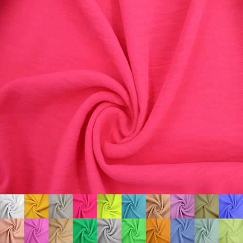 Texco Inc Air Flow CEY Yard – 100% Polyester, nicht dehnbar, 150 cm breit, 160 g/m², leichter, atmungsaktiver Stoff für Kleider, Tops, Bekleidung, Nähen und Heimwerken, Pink, Neon, 2 Meter Texco Inc Air Flow CEY Yard – 100% Polyester, nicht dehnbar, 150 cm breit, 160 g/m², leichter, atmungsaktiver Stoff für Kleider, Tops, Bekleidung, Nähen und Heimwerken, Pink, Neon, 2 Meter von Texco