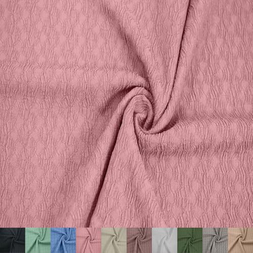 Texco Inc Florence Crinkled Poly-Spandex-Stoff, 152,4 cm breit, 180 g/m², Stretch-Strukturstoff für Bekleidung, Accessoires, Stirnbänder, Vorhänge, Dekorationen und Heimwerker, Dusty Rose, 91 cm Texco Inc Florence Crinkled Poly-Spandex-Stoff, 152,4 cm breit, 180 g/m², Stretch-Strukturstoff für Bekleidung, Accessoires, Stirnbänder, Vorhänge, Dekorationen und Heimwerker, Dusty Rose, 91 cm von Texco