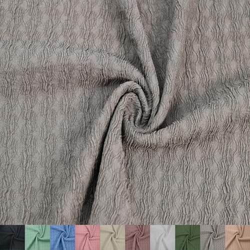 Texco Inc Florence Crinkled Poly-Spandex-Stoff, 152,4 cm breit, 180 g/m², Stretch-Strukturstoff für Bekleidung, Accessoires, Stirnbänder, Vorhänge, Dekorationen und Heimwerker, Stein 91 cm Texco Inc Florence Crinkled Poly-Spandex-Stoff, 152,4 cm breit, 180 g/m², Stretch-Strukturstoff für Bekleidung, Accessoires, Stirnbänder, Vorhänge, Dekorationen und Heimwerker, Stein 91 cm von Texco