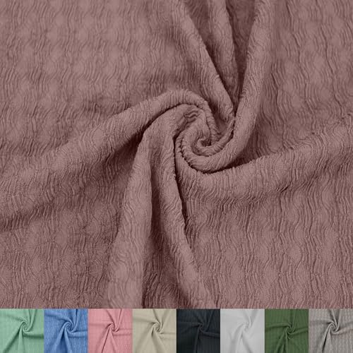 Texco Inc Florence Crinkled Poly-Spandex-Stoff, 152,4 cm breit, 180 g/m², Stretch-Strukturstoff für Bekleidung, Accessoires, Stirnbänder, Vorhänge, Dekorationen und Heimwerker, malvenfarben, 2,7 m Texco Inc Florence Crinkled Poly-Spandex-Stoff, 152,4 cm breit, 180 g/m², Stretch-Strukturstoff für Bekleidung, Accessoires, Stirnbänder, Vorhänge, Dekorationen und Heimwerker, malvenfarben, 2,7 m von Texco