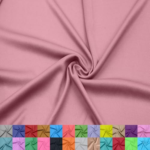 Texco Inc Interlock-Stoff aus 100% Polyester – 152,4 cm breit – leicht 107 g/m² – weiches, glattes Doppelstrick für Sublimation, T-Shirts, Sportbekleidung, Futter, Meterware – Meterware – Pink Nelke von Texco