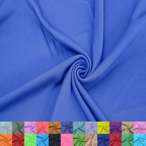 Texco Inc Interlock-Stoff aus 100% Polyester – 152,4 cm breit – leicht 107 g/m² – weiches, glattes Doppelstrick für Sublimation, T-Shirts, Sportbekleidung, Futter – Meterware – Pegeant Blue #047, 9,1 von Texco