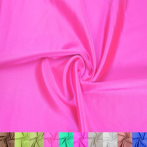 Texco Inc Kasino glänzender Stoff, 150 cm breit, Polyester, Spandex, Stretch, ideal für Bekleidung, Activewear, Accessoires, Stirnbänder, Vorhänge, Heimdekoration und DIY-Projekte, Hotpink 91 cm Texco Inc Kasino glänzender Stoff, 150 cm breit, Polyester, Spandex, Stretch, ideal für Bekleidung, Activewear, Accessoires, Stirnbänder, Vorhänge, Heimdekoration und DIY-Projekte, Hotpink 91 cm von Texco