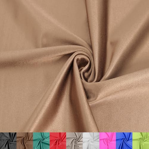 Texco Inc Kasino glänzender Stoff, 150 cm breit, Polyester, Spandex, Stretch, ideal für Bekleidung, Activewear, Accessoires, Stirnbänder, Vorhänge, Heimdekoration und DIY-Projekte, Toffee 2 Meter Texco Inc Kasino glänzender Stoff, 150 cm breit, Polyester, Spandex, Stretch, ideal für Bekleidung, Activewear, Accessoires, Stirnbänder, Vorhänge, Heimdekoration und DIY-Projekte, Toffee 2 Meter von Texco
