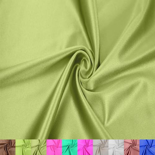 Texco Inc Kasino glänzender Stoff, 150 cm breit, Polyester-Elastan, Stretch, ideal für Bekleidung, Activewear, Accessoires, Stirnbänder, Vorhänge, Heimdekoration und DIY-Projekte, grüne Zitrone, 2 m Texco Inc Kasino glänzender Stoff, 150 cm breit, Polyester-Elastan, Stretch, ideal für Bekleidung, Activewear, Accessoires, Stirnbänder, Vorhänge, Heimdekoration und DIY-Projekte, grüne Zitrone, 2 m von Texco