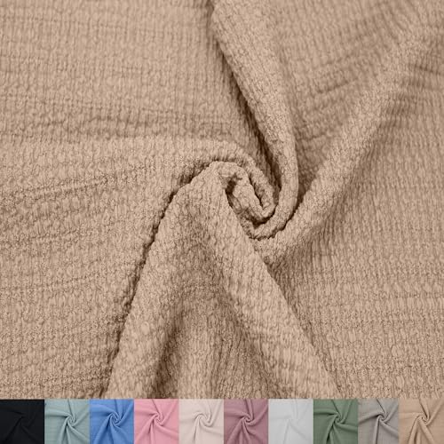 Texco Inc Stretch-Stoff, 152,4 cm breit, Poly-Spandex, gekräuselter Della, strukturierter Stretchstoff, Meterware für Bekleidung, Stirnbänder, Vorhänge, Accessoires, Dekorationen und DIY-Projekte, Texco Inc Stretch-Stoff, 152,4 cm breit, Poly-Spandex, gekräuselter Della, strukturierter Stretchstoff, Meterware für Bekleidung, Stirnbänder, Vorhänge, Accessoires, Dekorationen und DIY-Projekte, von Texco