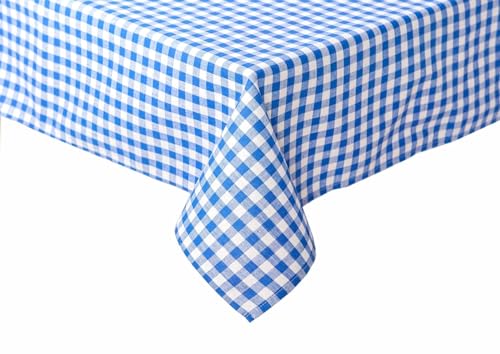 texpot Landhaus Serviette 40 x 40 cm blau-weiß Kariert 5 mm Karo 100% Baumwolle von texpot