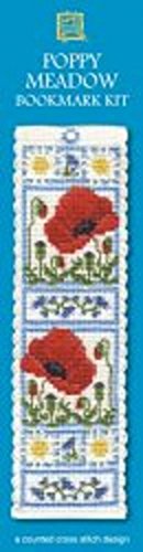 Textile Heritage Collection Cross Stitch Bookmark Kit - Poppy Meadow by Textile Heritage von Textile Heritage