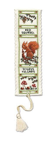 Textile Heritage Collection Kreuzstich-Set Lesezeichen Eichhörnchen von Textile Heritage