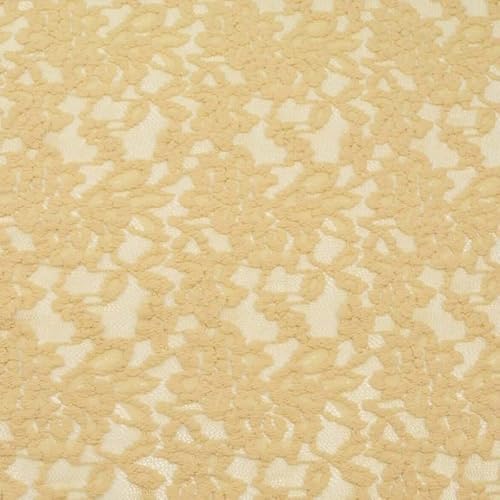 Gold Soft 4-Wege-Stretch-Netz-Wollnetz, Baumwolle, Spitzenstoff, 147,3 cm (1 Meter, Gold 1703) von Textile Plaza