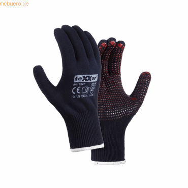 Texxor Handschuh 1947-9 blau/rot Gr. 9 von Texxor