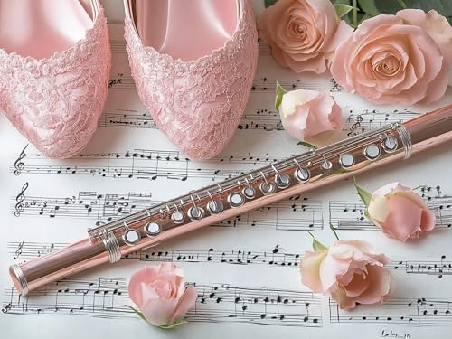 5D Diamond Painting Musikinstrumente, Rose Diamond Painting Erwachsene Bastelset DIY Vollbohrer Diamant Kunst Sets Gem für Anfänger, Crystal Malerei Kunsthandwerk Home Wand Dekor 70x90cm, Model270 5D Diamond Painting Musikinstrumente, Rose Diamond Painting Erwachsene Bastelset DIY Vollbohrer Diamant Kunst Sets Gem für Anfänger, Crystal Malerei Kunsthandwerk Home Wand Dekor 70x90cm, Model270 von Tgllzzca