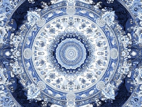 Diamond Painting Böhmen Diamond Painting Erwachsene Blumen, DIY Runder Full Drill Anfänger Diamant Kreuzstich Kunsthandwerk Bastelset, Kreativ Set für Erwachsene Home Wand Dekor 100x130cm, Model193 von Tgllzzca