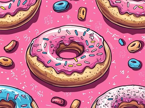 Küche Diamond Painting Erwachsene Diamond Painting Krapfen 5D DIY Runder Full Drill Diamanten Malerei Stickerei Kreuzstich Bastelset Kits für Anfänger und Kinder, Home Wand Dekor 60x80cm, Model176 Küche Diamond Painting Erwachsene Diamond Painting Krapfen 5D DIY Runder Full Drill Diamanten Malerei Stickerei Kreuzstich Bastelset Kits für Anfänger und Kinder, Home Wand Dekor 60x80cm, Model176 von Tgllzzca